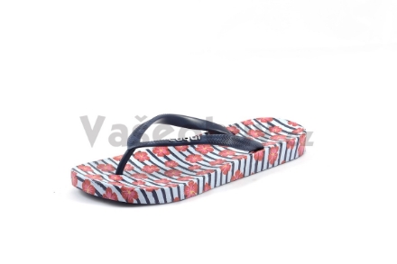 Zobrazit podrobnosti pro Coqui Kaja 1327 flower/navy žabky Obrázek Coqui Kaja 1327 flower/navy žabky