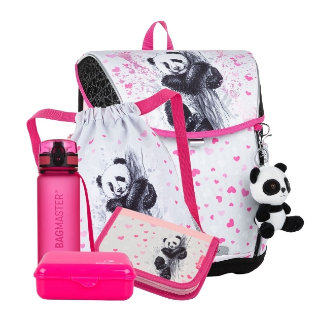 Obrázek Bagmaster PRIM 23 B velký školní set pro prvňáčky - panda